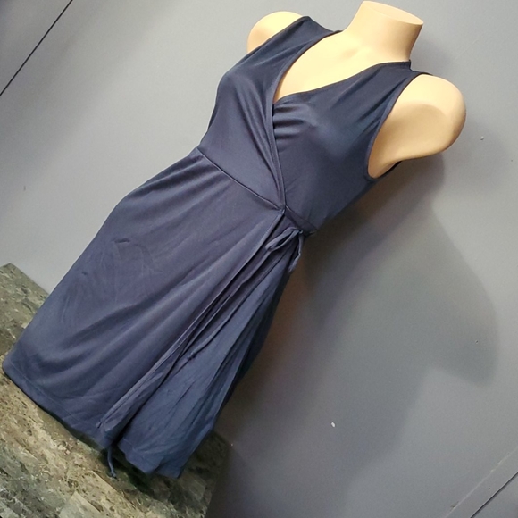 Stunning Blue True Wrap Dress - Picture 3 of 12